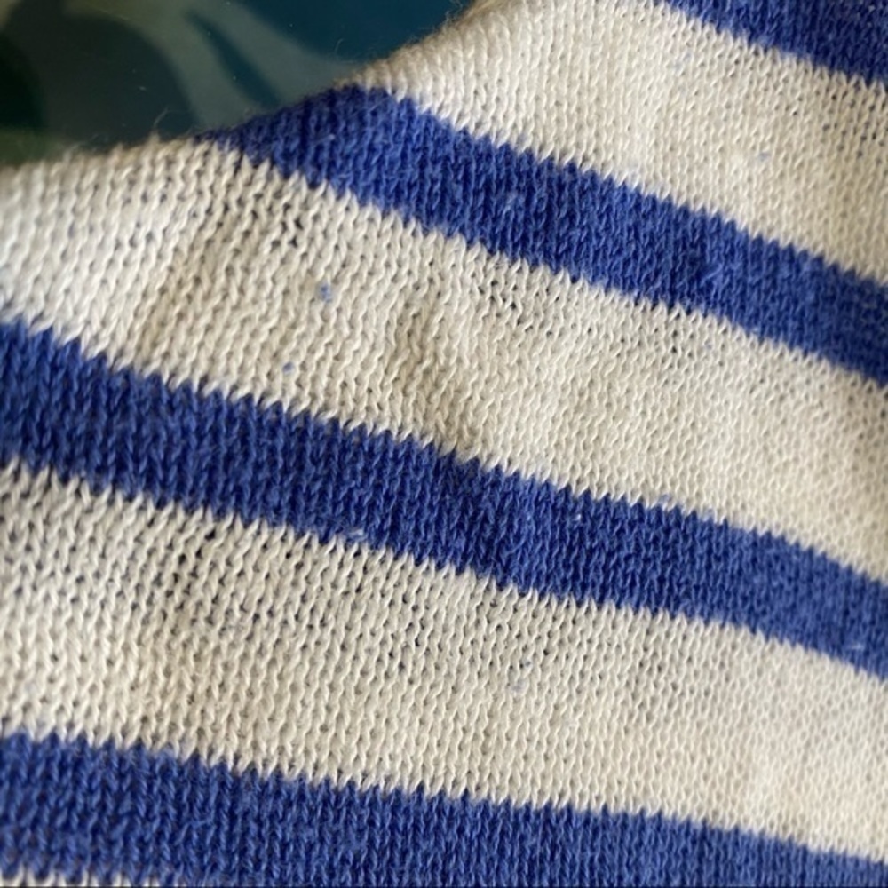 Lilly Pulitzer Blue White Striped Stasia Dolman Sleeve Knit Sweater Small - Picture 15 of 15